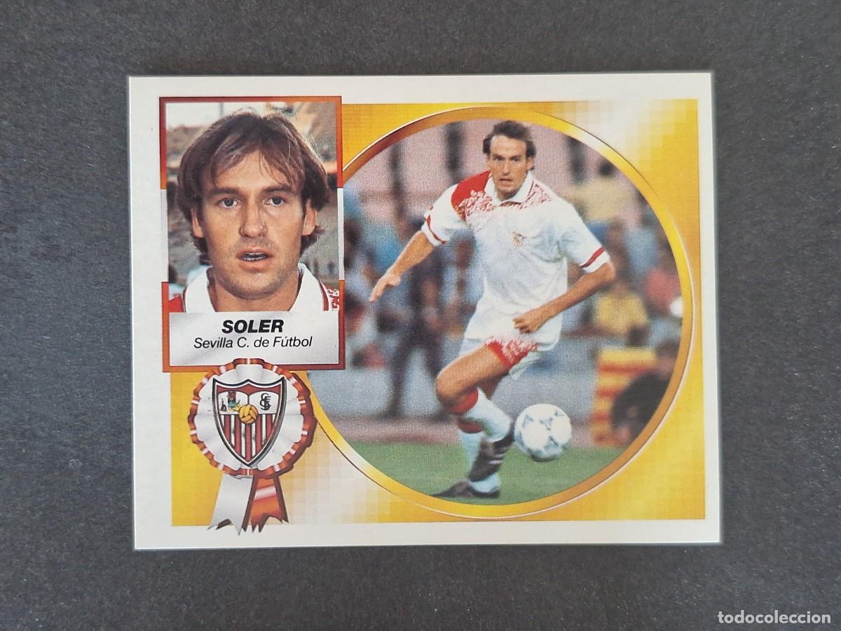 Cromos de f&uacute;tbol: L5 SOLER SEVILLA C. F. LIGA ESTE 1994 1995 94 95 NUNCA PEGADO SIN PEGAR