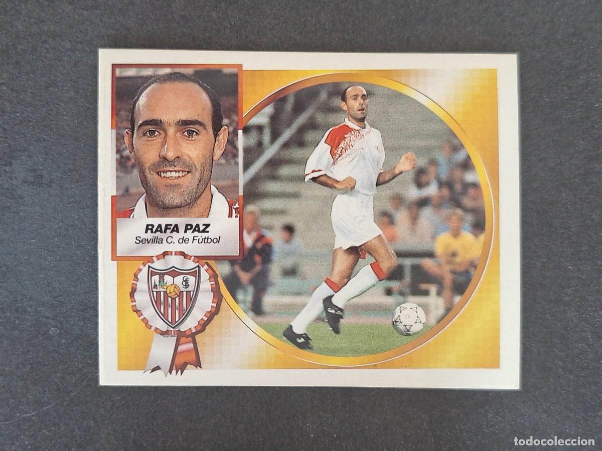 Cromos de f&uacute;tbol: L5 RAFA PAZ SEVILLA C. F. LIGA ESTE 1994 1995 94 95 NUNCA PEGADO SIN PEGAR