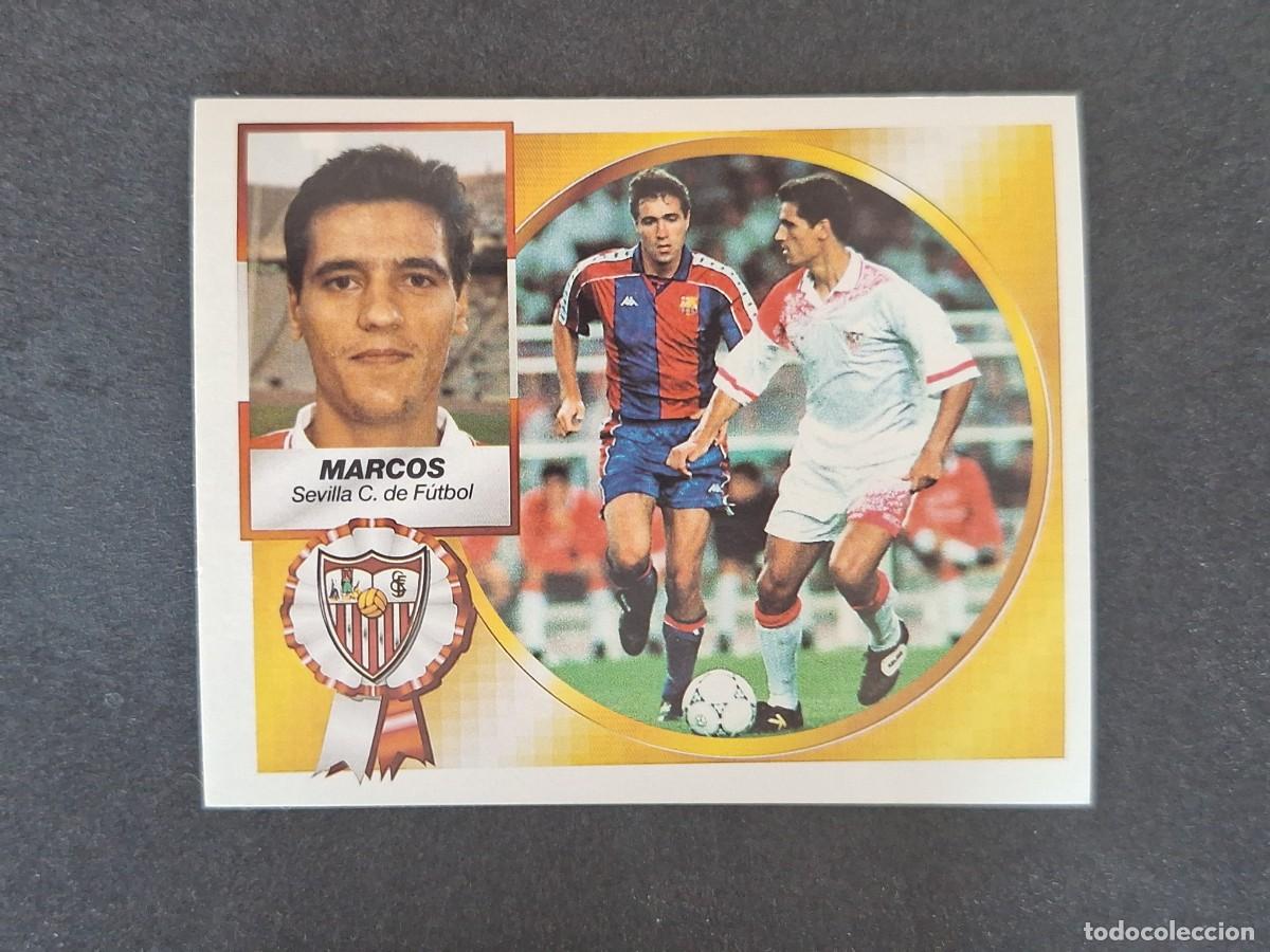 Cromos de f&uacute;tbol: L5 MARCOS SEVILLA C. F. LIGA ESTE 1994 1995 94 95 NUNCA PEGADO SIN PEGAR