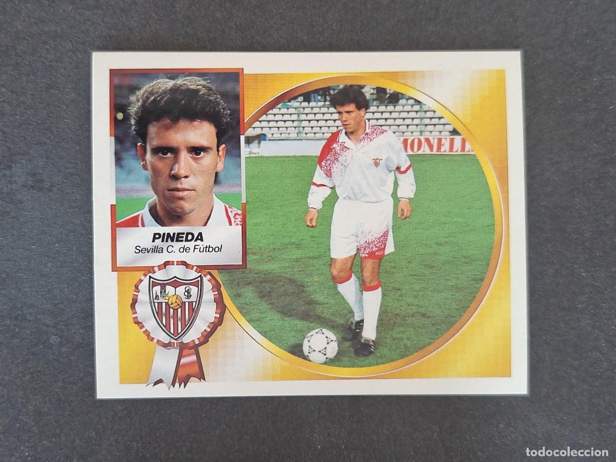 Cromos de f&uacute;tbol: L5 PINEDA SEVILLA C. F. LIGA ESTE 1994 1995 94 95 NUNCA PEGADO SIN PEGAR