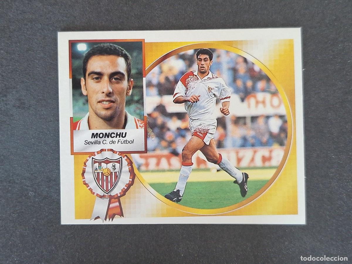 Cromos de f&uacute;tbol: L5 MONCHU SEVILLA C. F. LIGA ESTE 1994 1995 94 95 NUNCA PEGADO SIN PEGAR
