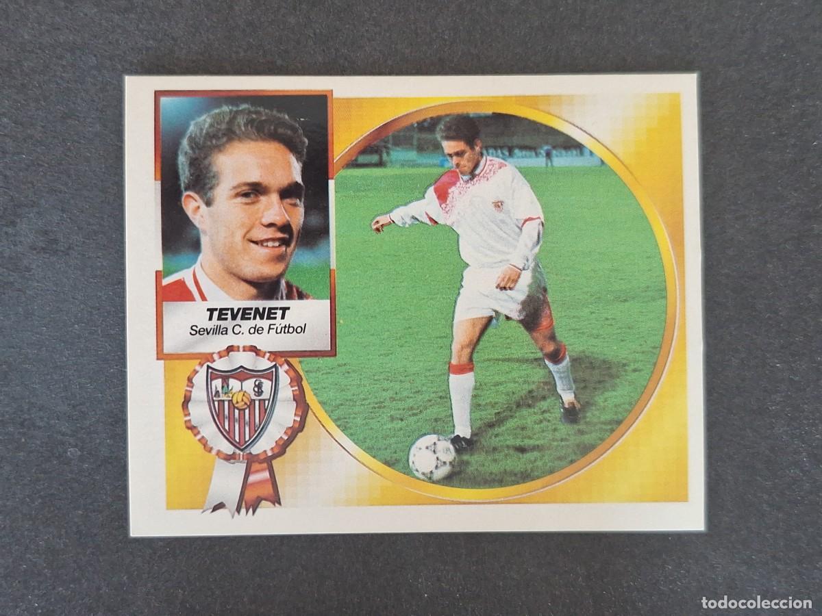 Cromos de f&uacute;tbol: L5 TEVENET SEVILLA C. F. LIGA ESTE 1994 1995 94 95 NUNCA PEGADO SIN PEGAR