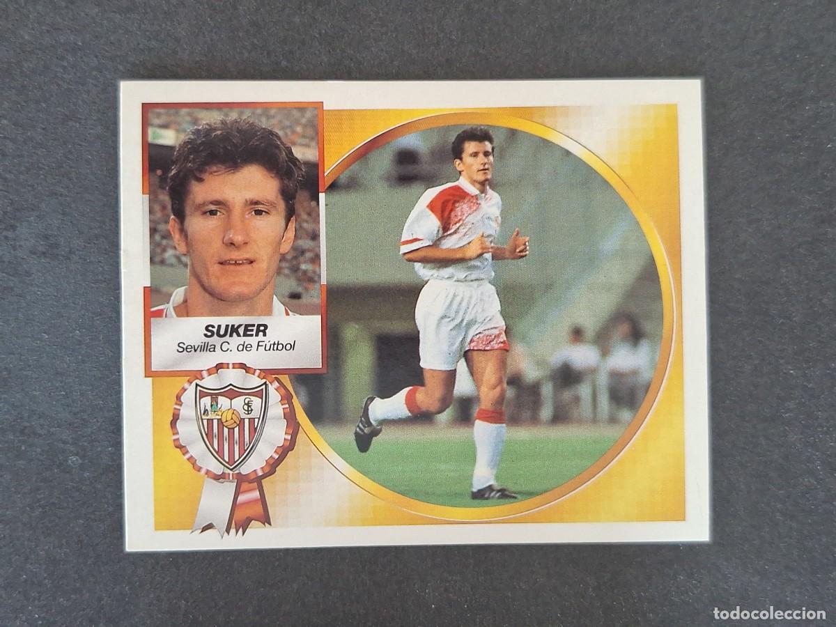 Cromos de f&uacute;tbol: L5 SUKER SEVILLA C. F. LIGA ESTE 1994 1995 94 95 NUNCA PEGADO SIN PEGAR