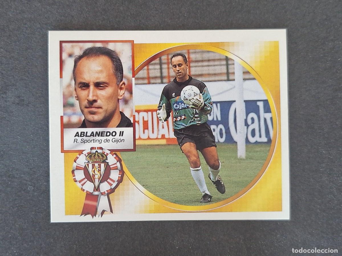 Cromos de f&uacute;tbol: L5 ABLANEDO II SPORTING DE GIJON LIGA ESTE 1994 1995 94 95 NUNCA PEGADO SIN PEGAR