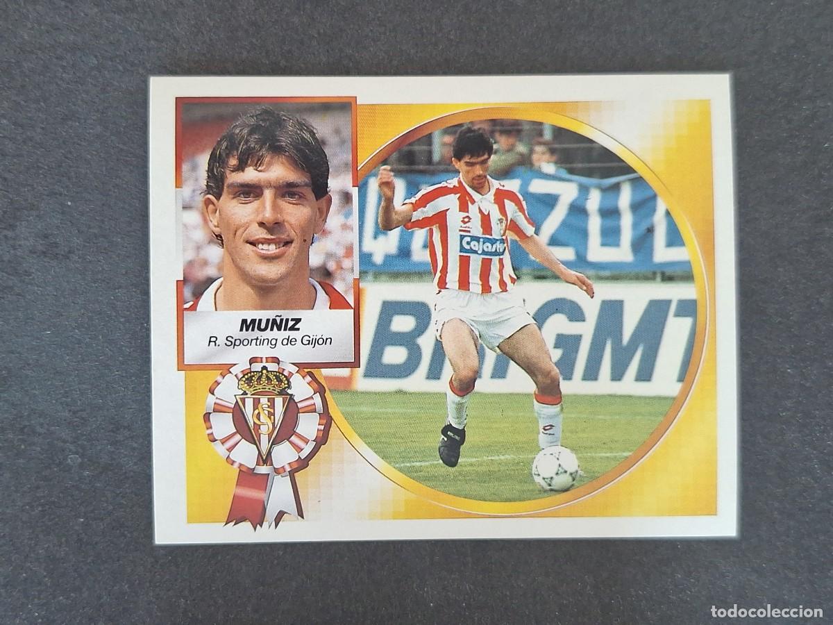 Cromos de f&uacute;tbol: L5 MU&Ntilde;IZ SPORTING DE GIJON LIGA ESTE 1994 1995 94 95 NUNCA PEGADO SIN PEGAR