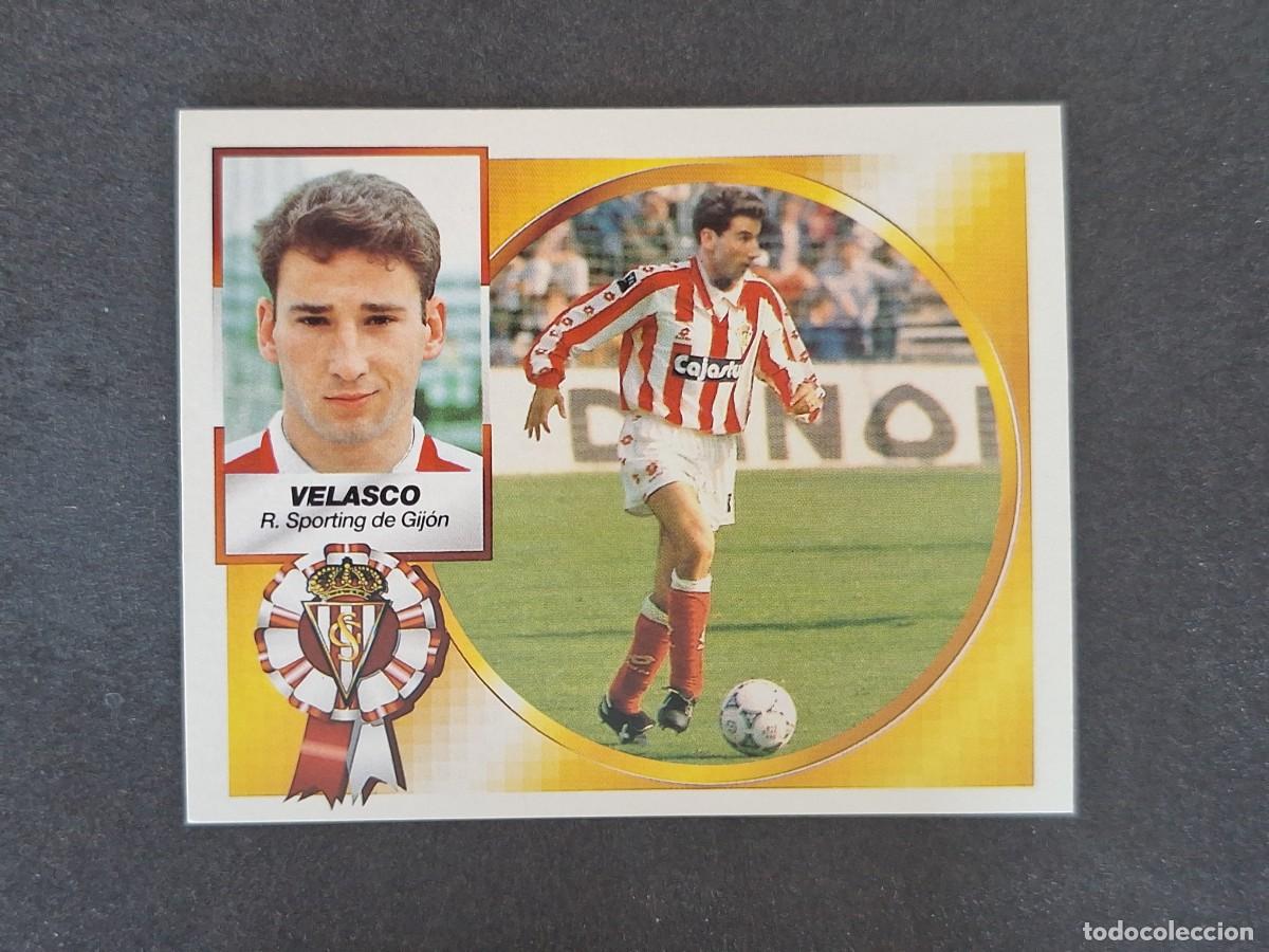 Cromos de f&uacute;tbol: L5 VELASCO SPORTING DE GIJON LIGA ESTE 1994 1995 94 95 NUNCA PEGADO SIN PEGAR