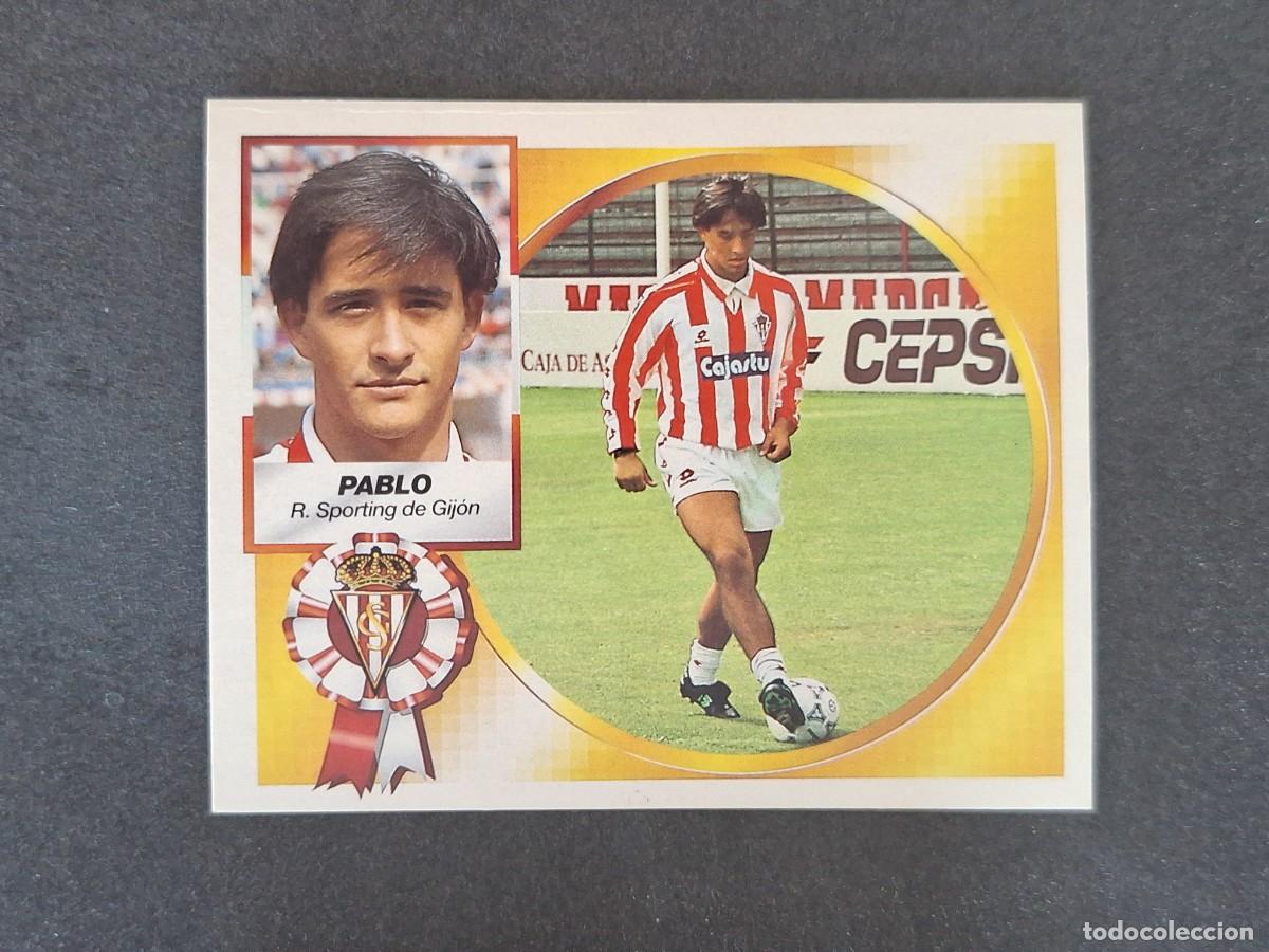 Cromos de f&uacute;tbol: L5 PABLO SPORTING DE GIJON LIGA ESTE 1994 1995 94 95 NUNCA PEGADO SIN PEGAR