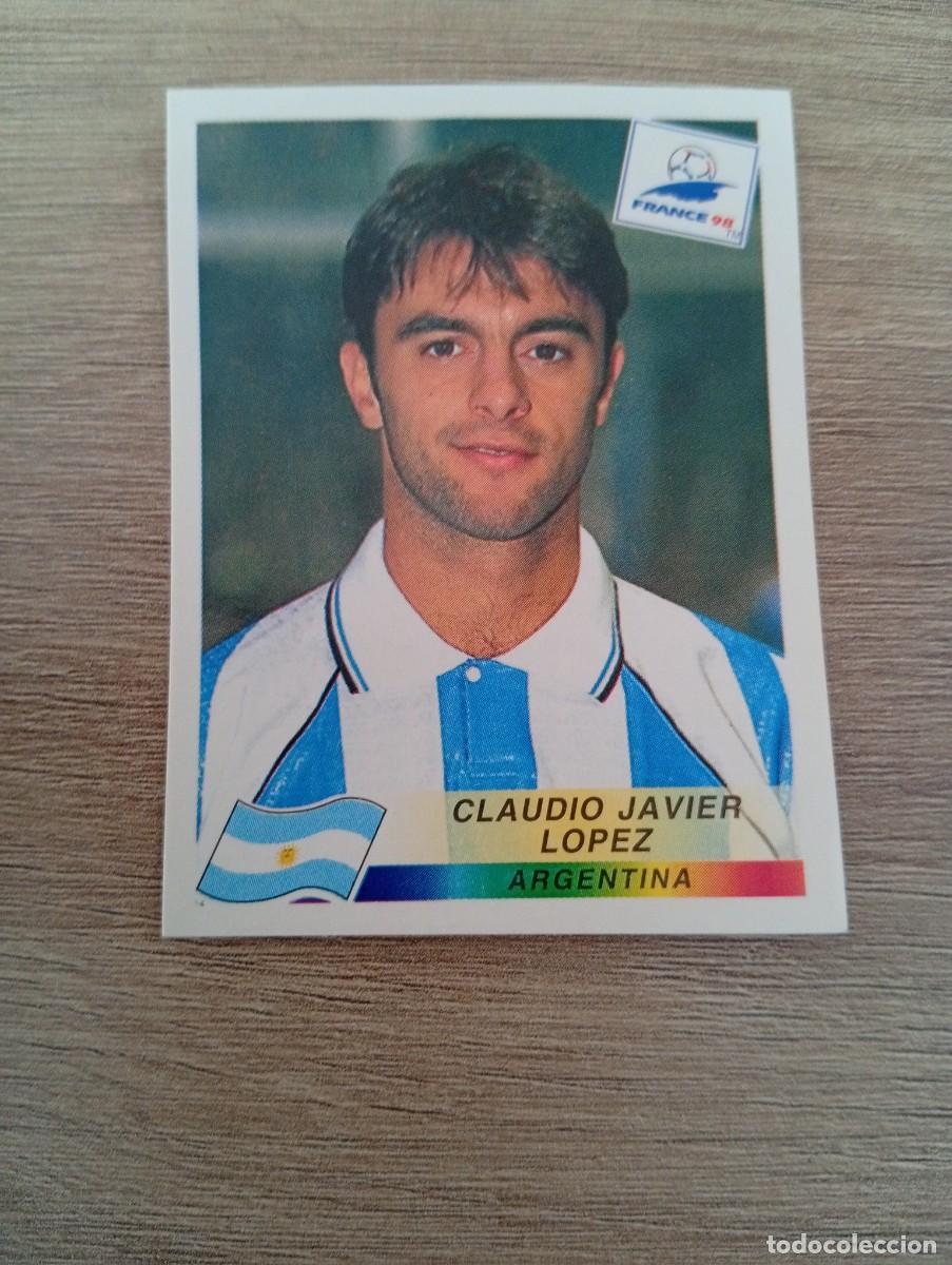 Fu&szlig;ball-Sticker: CLAUDIO JAVIER LOPEZ 512 ARGENTINA PANINI FRANCIA 1998 98 SIN PEGAR NUNCA PEGADO