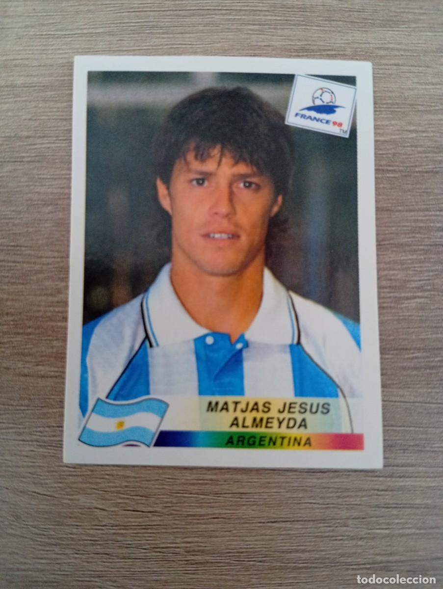 Cromos de f&uacute;tbol: MATJAS JESUS ALMEYDA 506 ARGENTINA PANINI FRANCIA 1998 98 SIN PEGAR NUNCA PEGADO