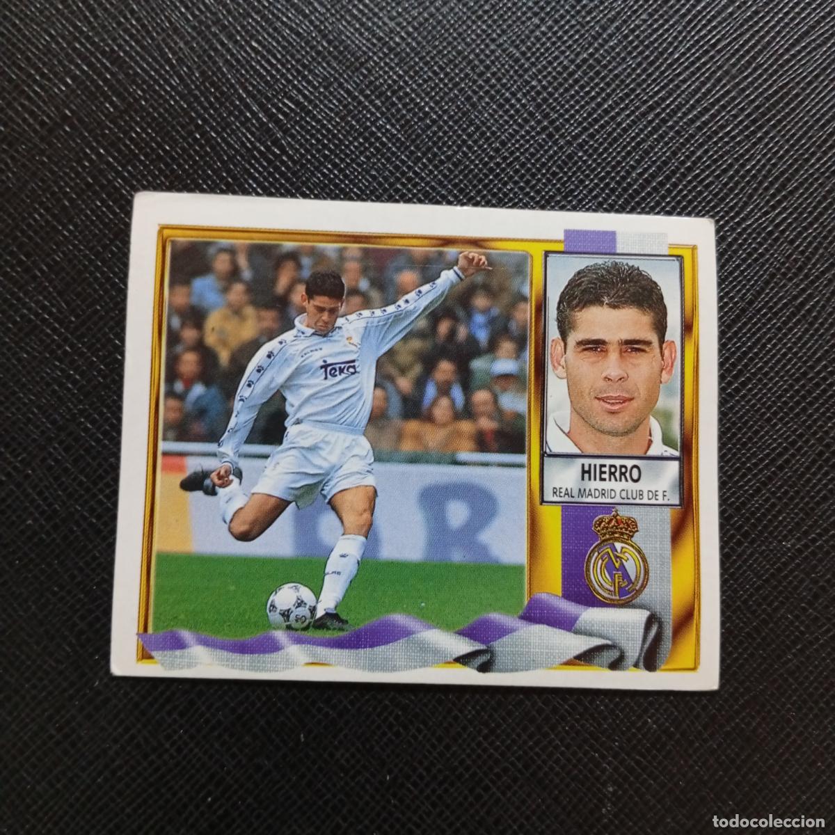 Cromos de f&uacute;tbol: HIERRO REAL MADRID ESTE 1995 1996 CROMO FUTBOL LIGA 95 96 - SIN PEGAR - A70 PG343