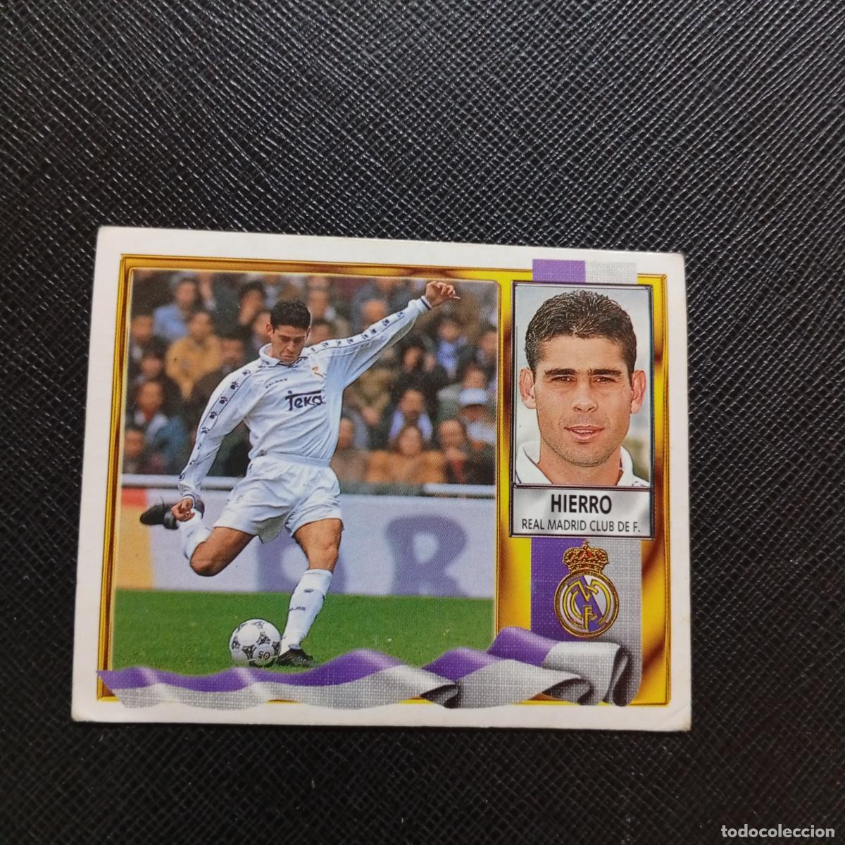 Cromos de f&uacute;tbol: HIERRO REAL MADRID ESTE 1995 1996 CROMO FUTBOL LIGA 95 96 - SIN PEGAR - A70 PG343 B