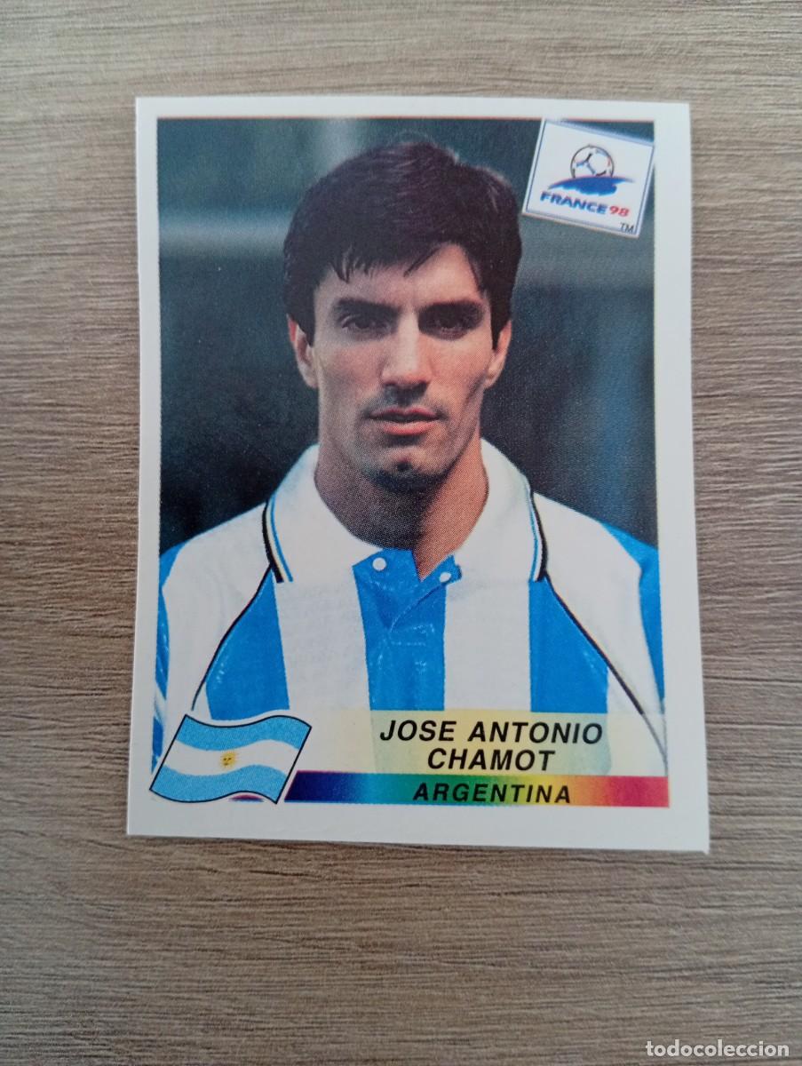 Cromos de f&uacute;tbol: JOSE ANTONIO CHAMOT 503 ARGENTINA PANINI FRANCIA 1998 98 SIN PEGAR NUNCA PEGADO