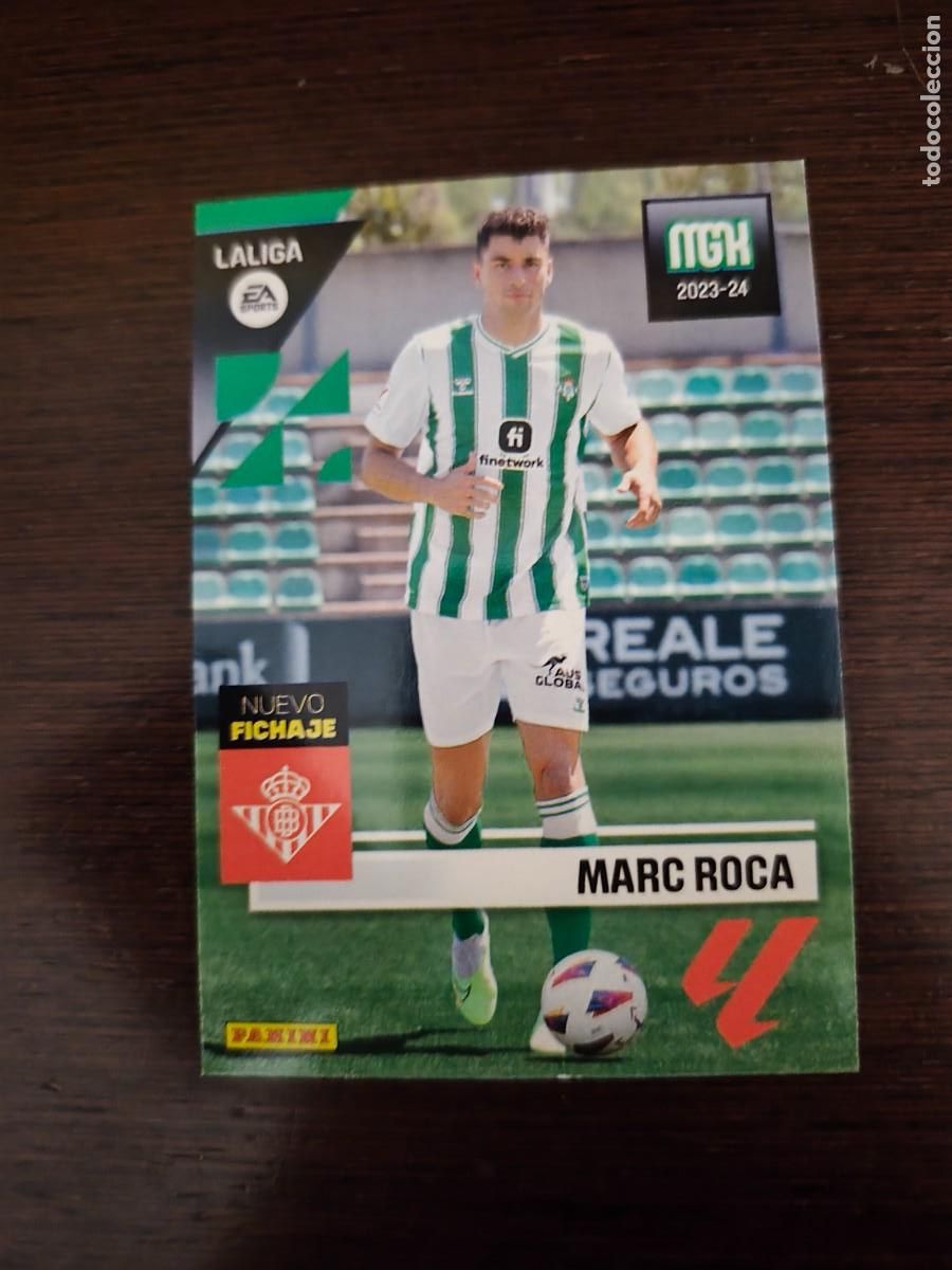Cromos de f&uacute;tbol: MEGACRACKS 2023-2024 N&ordm; 462 MARC ROCA (BETIS) NUEVO FICHAJE