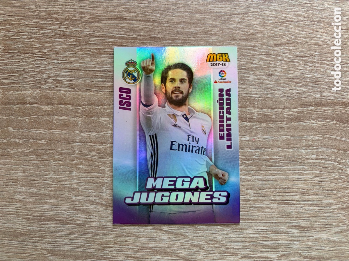 Cromos de f&uacute;tbol: 390B ISCO MEGA JUGONES EDICI&Oacute;N LIMITADA MEGACRACKS MGK 2017 2018 17 18 REAL MADRID CF