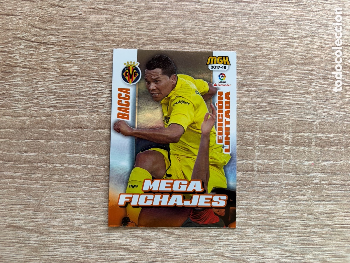Cromos de f&uacute;tbol: 534 B BACCA MEGACRACKS MGK 2017 2018 17 18 EDICI&Oacute;N LIMITADA VILLARREAL
