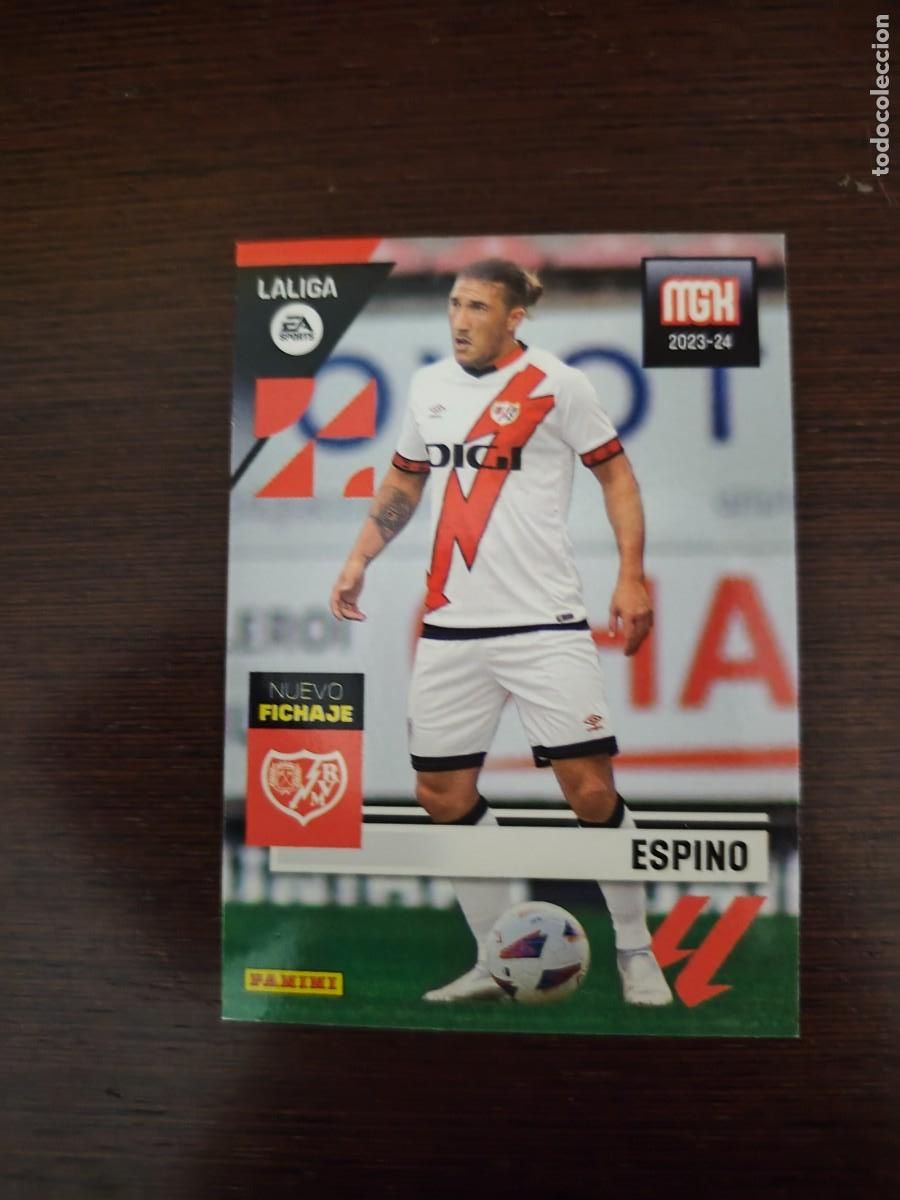 Cromos de f&uacute;tbol: MEGACRACKS 2023-2024 N&ordm; 456 ESPINO (RAYO VALLECANO) NUEVO FICHAJE