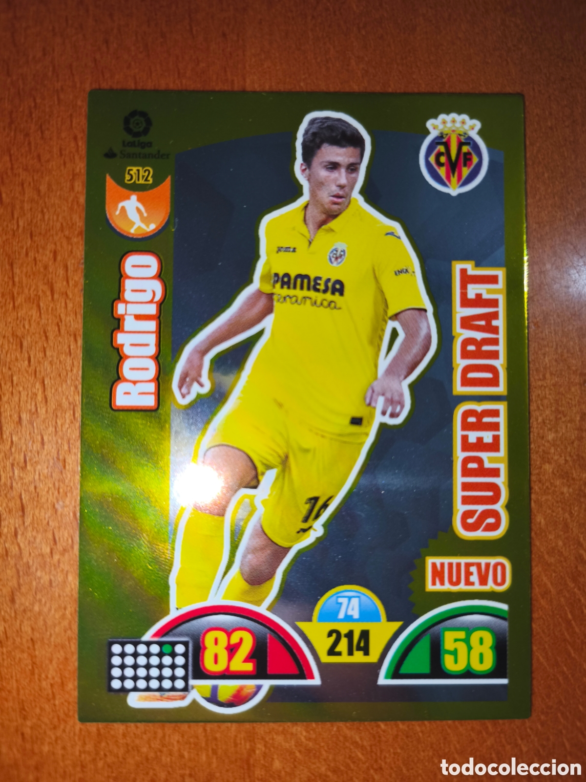 Cromos de f&uacute;tbol: Rodrigo n&deg;512 NUEVO SUPER DRAFT Adrenalyn XL 17/18 Villarreal