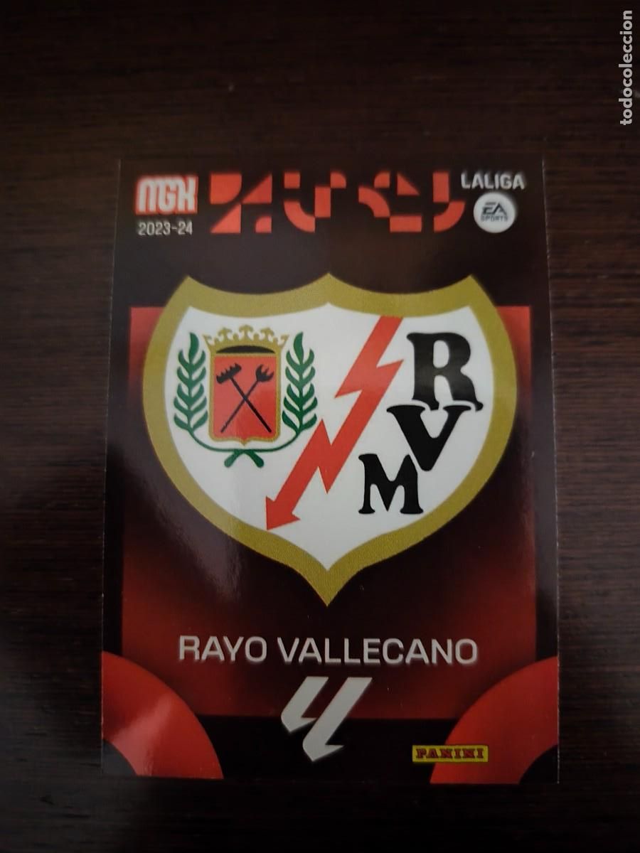 Cromos de f&uacute;tbol: MEGACRACKS 2023-2024 N&ordm; 289 ESCUDO RAYO VALLECANO