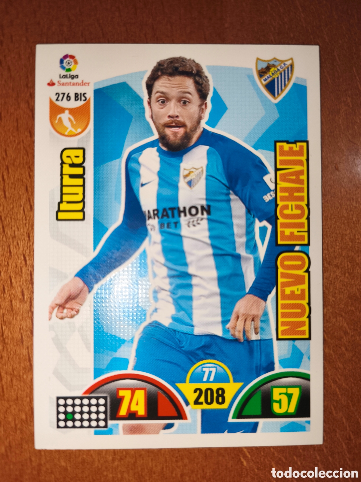 Fu&szlig;ball-Sticker: Iturra n&deg;276 Bis NUEVO FICHAJE Adrenalyn XL 17/18 M&aacute;laga