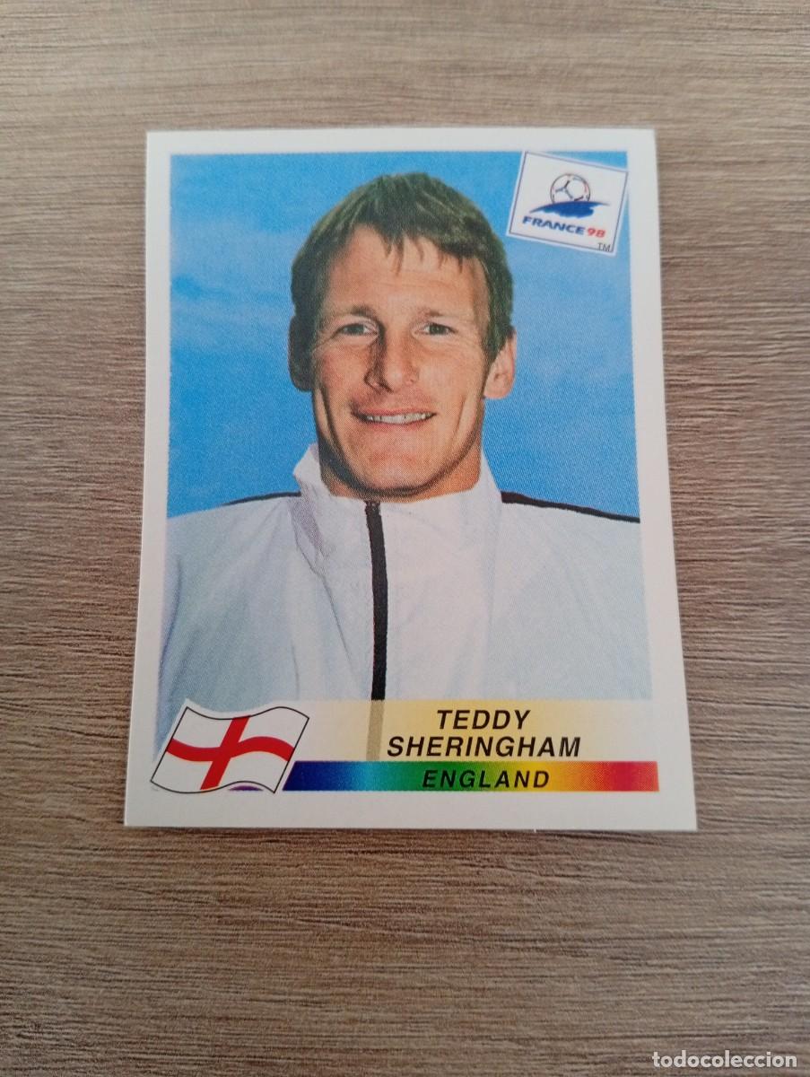Fu&szlig;ball-Sticker: TEDDY SHERINGHAM 475 INGLATERRA PANINI FRANCIA 1998 98 SIN PEGAR NUNCA PEGADO