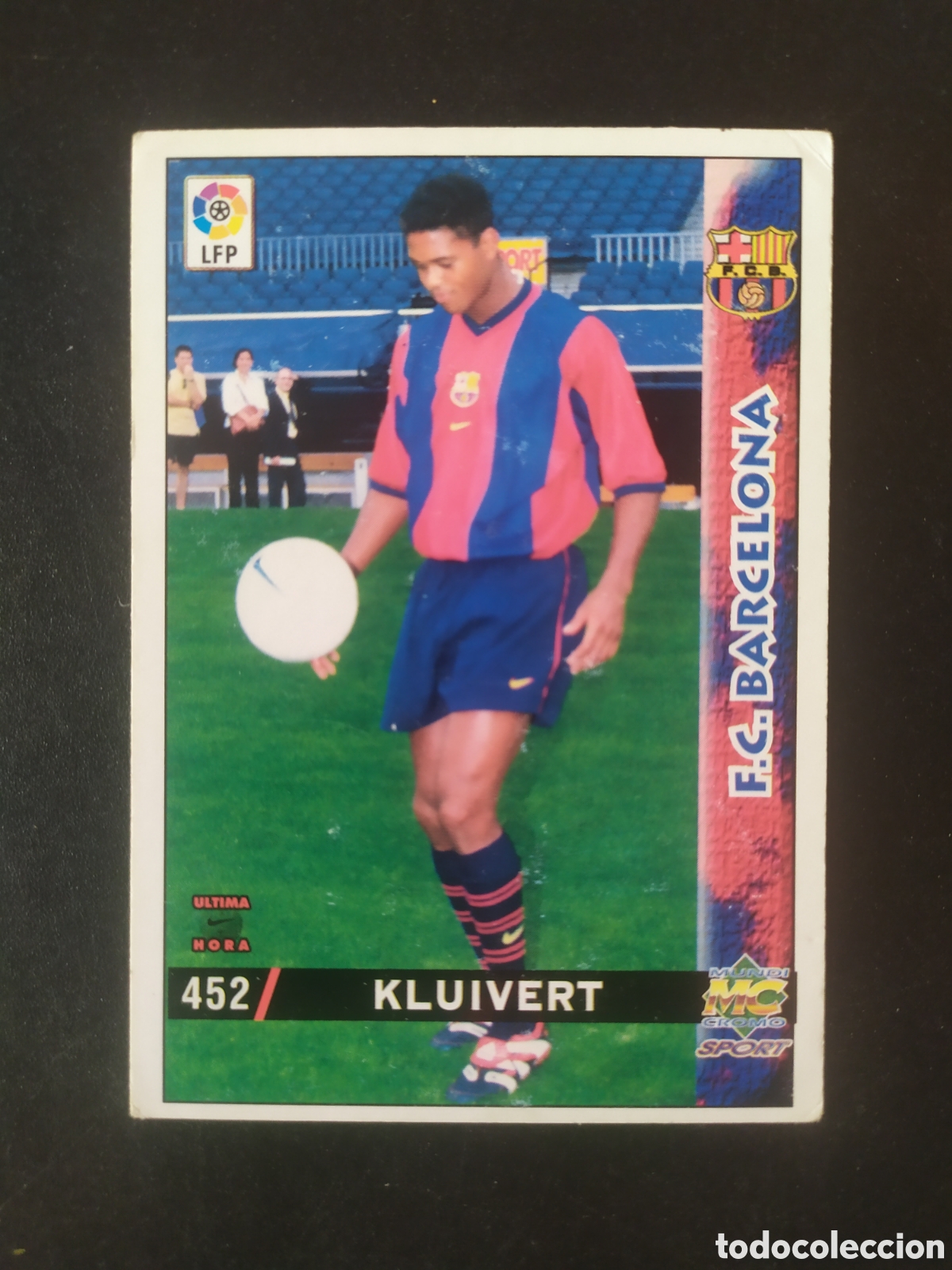 Cromos de f&uacute;tbol: Mundicromo fichas liga 1998 1999 98 99 Kluivert n&deg; 452 Barcelona