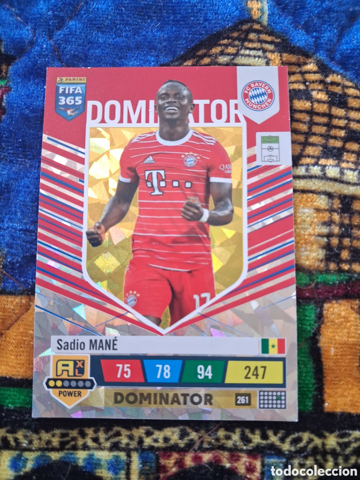 Cromos de f&uacute;tbol: FIFA 365 ADRENALYN XL 2023 SADIO MAN&Eacute; 261 DOMINATOR ALB FIFA