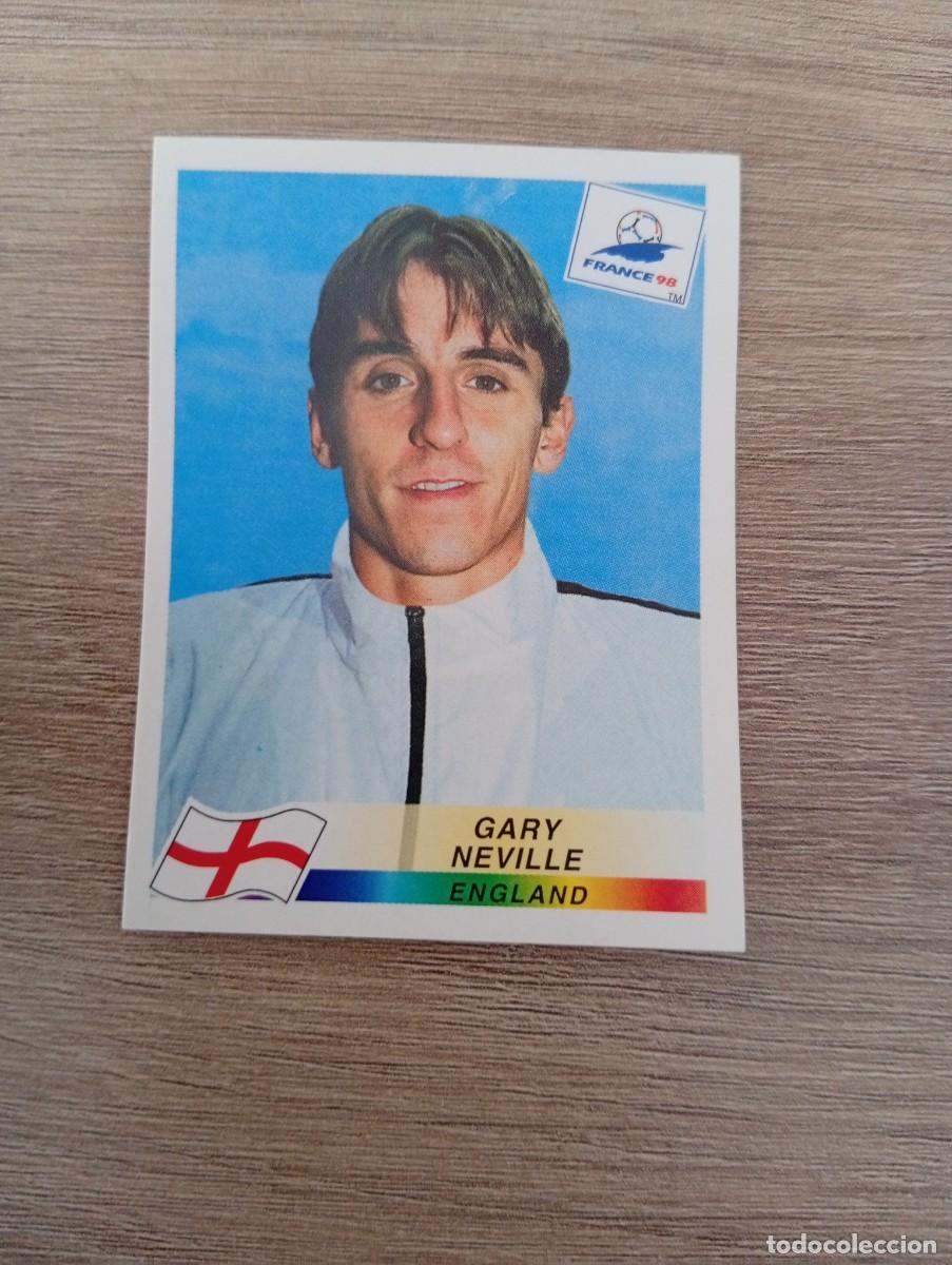 Cromos de f&uacute;tbol: GARY NEVILLE 465 INGLATERRA PANINI FRANCIA 1998 98 SIN PEGAR NUNCA PEGADO