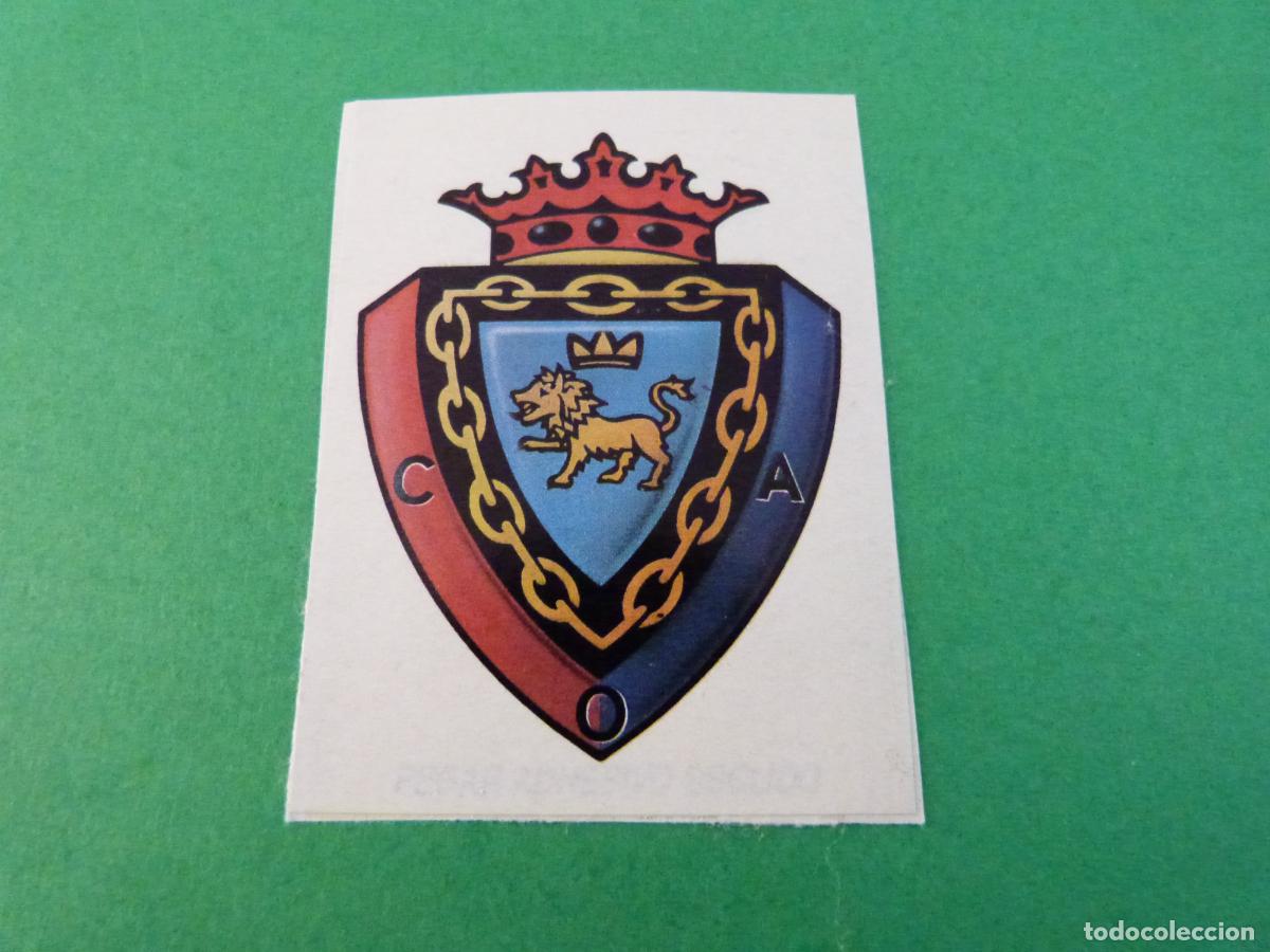 Cromos de f&uacute;tbol: CROMO FUTBOL ESCUDO AT.OSASUNA RECORTADO LIGA ESTE 1987-1988/87-88
