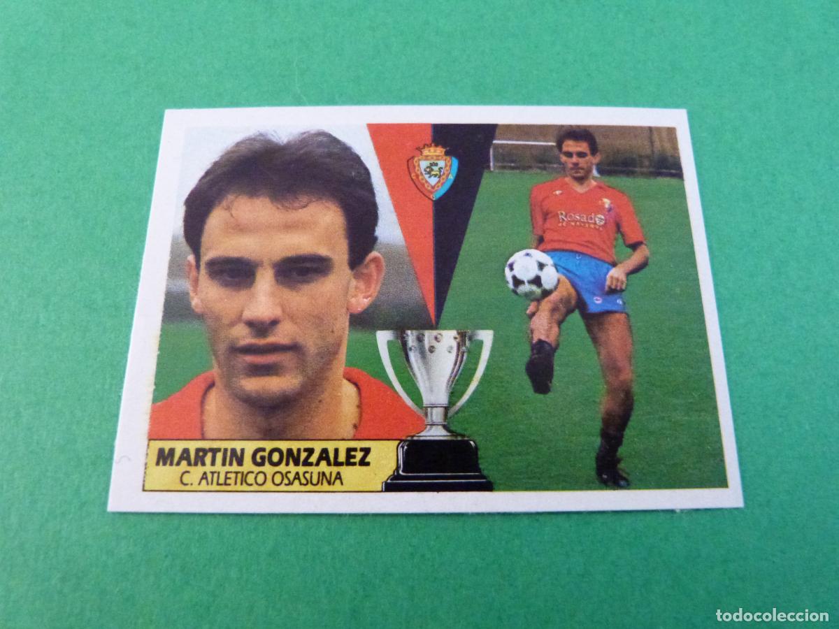 Figurine di Calcio: CROMO FUTBOL MARTIN GONZALEZ AT. OSASUNA RECORTADO LIGA ESTE 1987-1988/87-88