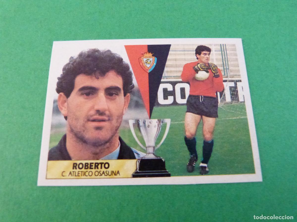 Figurine di Calcio: CROMO FUTBOL ROBERTO AT. OSASUNA RECORTADO LIGA ESTE 1987-1988/87-88