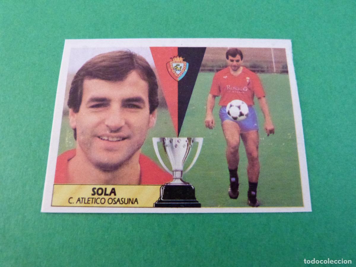 Figurine di Calcio: CROMO FUTBOL SOLA AT. OSASUNA RECORTADO LIGA ESTE 1987-1988/87-88