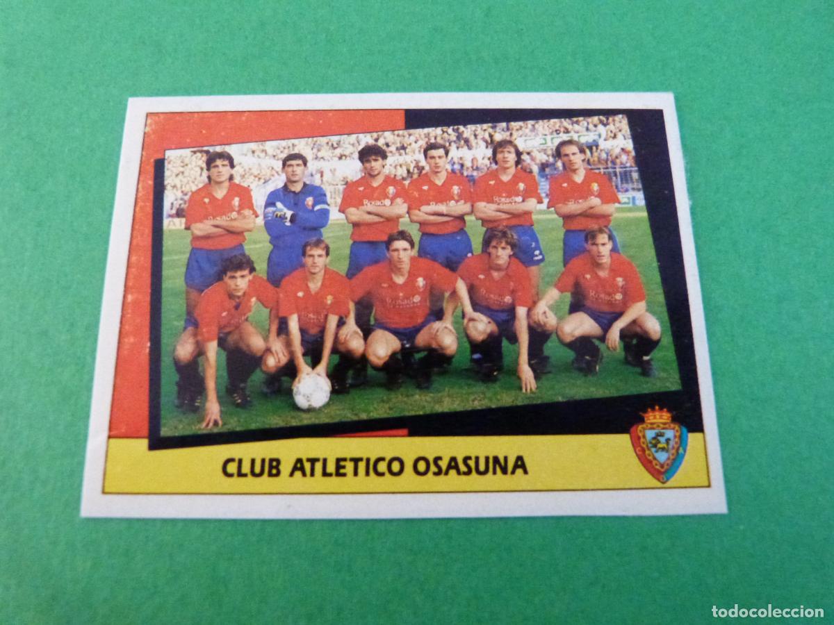Figurine di Calcio: CROMO FUTBOL ALINEACION AT. OSASUNA RECORTADO LIGA ESTE 1987-1988/87-88