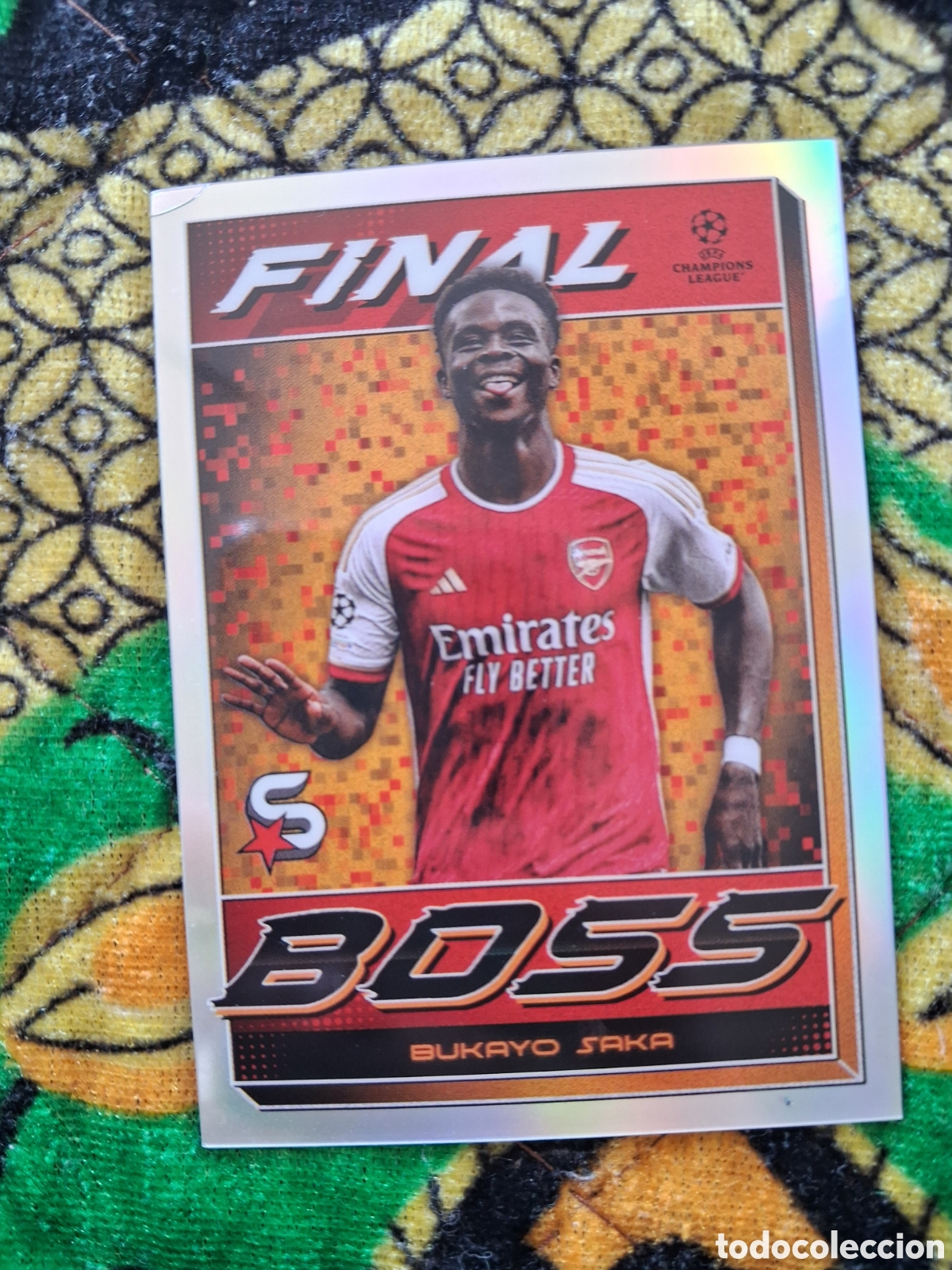 Figurine di Calcio: 33. CROMO TOPPS FINAL BOSS BUKAYO SAKA FB-2. 2023-24 23-24