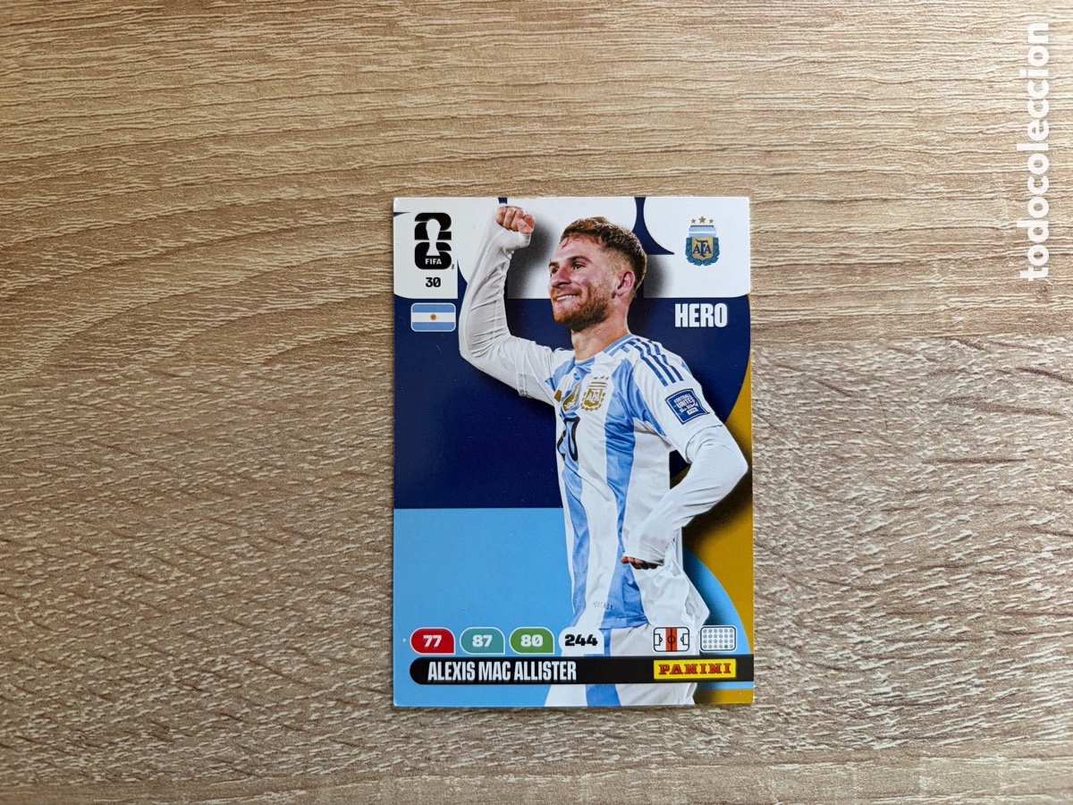 Figurine di Calcio: 30 ALEXIS MAC ALLISTER ADRENALYN FIFA WORLD CUP MUNDIAL 2026 26 ARGENTINA
