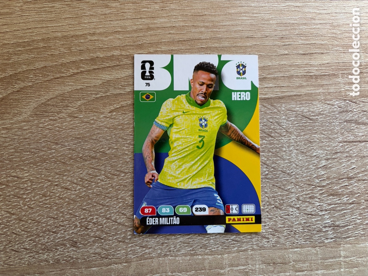 Figurine di Calcio: 75 &Eacute;DER MILIT&Atilde;O ADRENALYN FIFA WORLD CUP MUNDIAL 2026 26 BRASIL