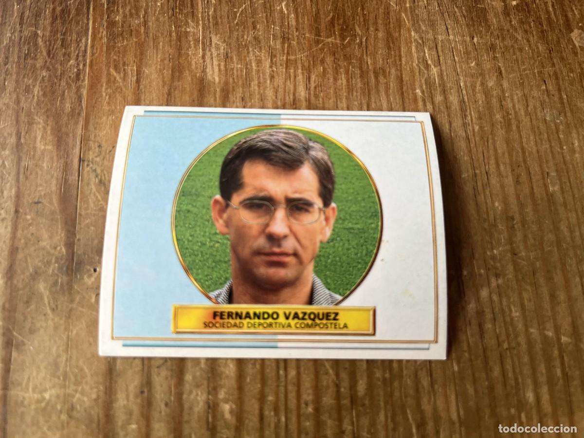 Cromos de f&uacute;tbol: CROMO SIN PEGAR NUNCA PEGADO ALBUM LIGA ESTE 96 97 1996 1997 COMPOSTELA ENTRENADOR FERNANDO VAZQUEZ