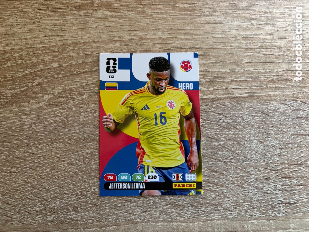 Cromos de f&uacute;tbol: 113 JEFFERSON LERMA ADRENALYN FIFA WORLD CUP MUNDIAL 2026 26 COLOMBIA
