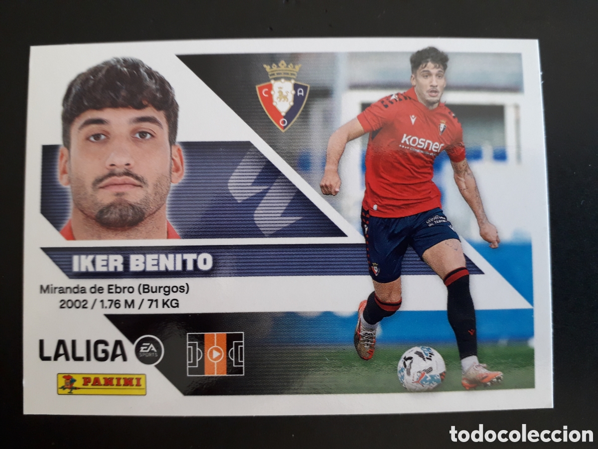 Cromos de f&uacute;tbol: IKER BENITO OSASUNA N&deg; 16 ED ESTE 2026 2027 26 27 SIN PEGAR PEDIDO M&Iacute;NIMO 3&euro;