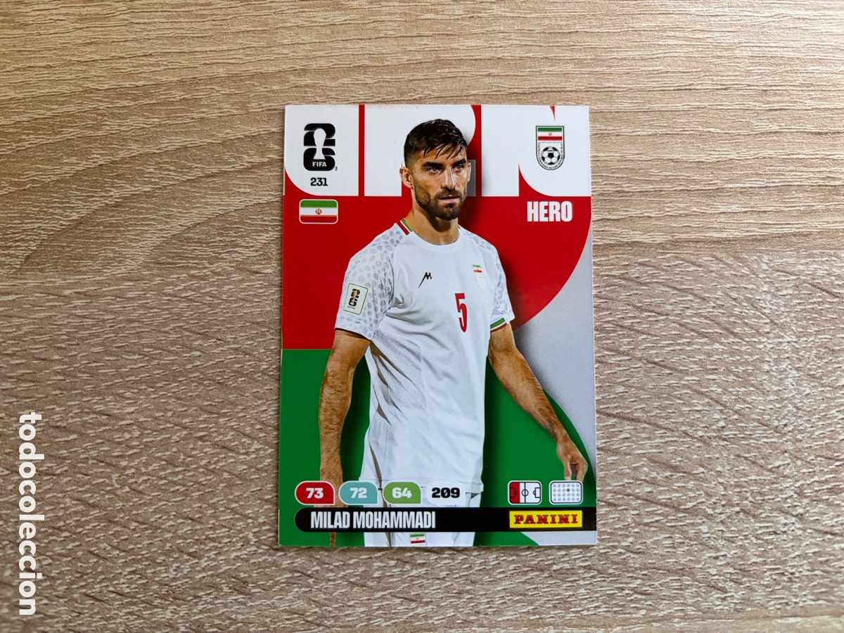Cromos de f&uacute;tbol: 231 MILAD MOHAMMADI ADRENALYN FIFA WORLD CUP MUNDIAL 2026 26 IR&Aacute;N