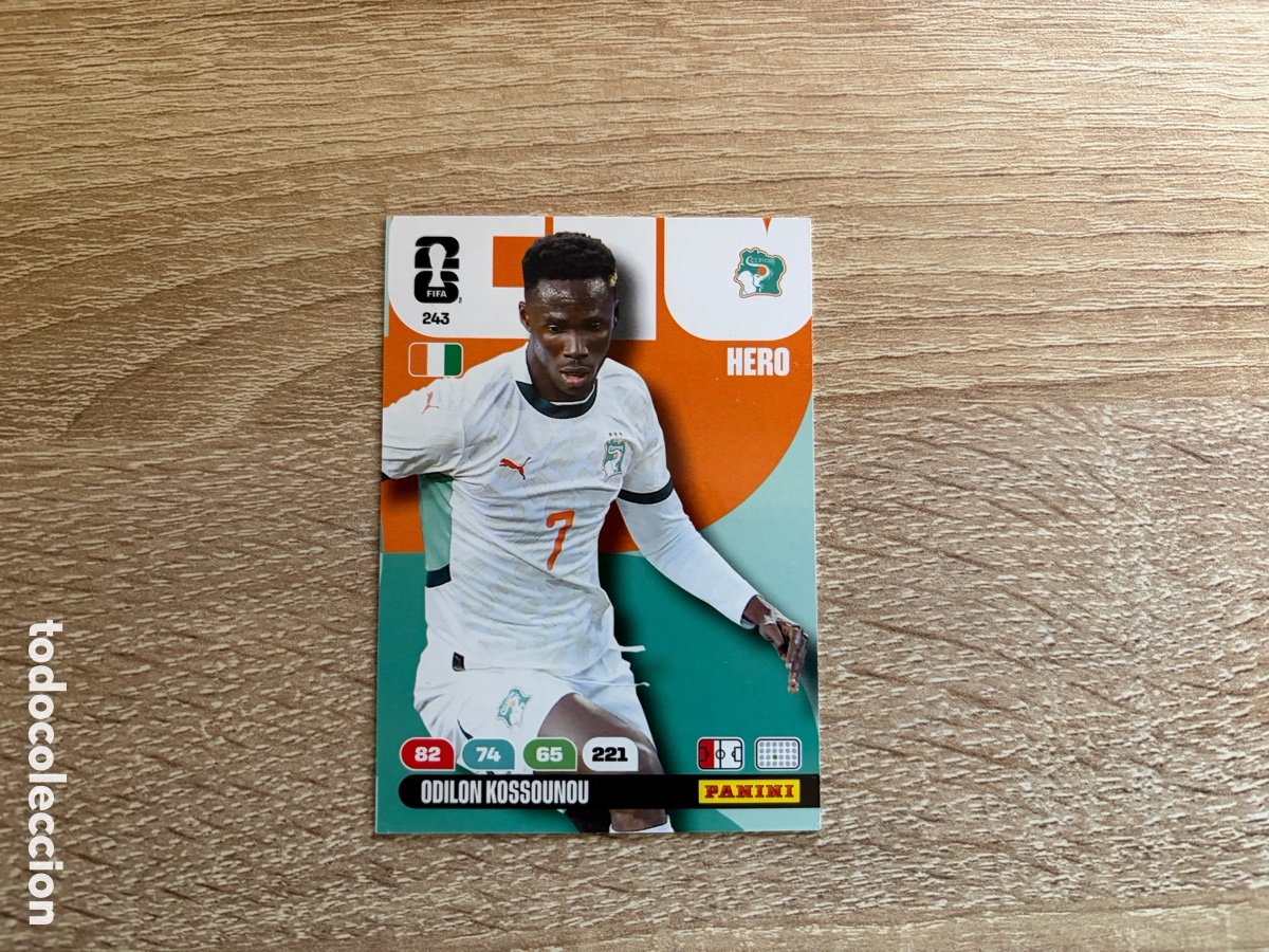 Cromos de f&uacute;tbol: 243 ODILON KOSSOUNOU ADRENALYN FIFA WORLD CUP MUNDIAL 2026 26 COSTA DE MARFIL