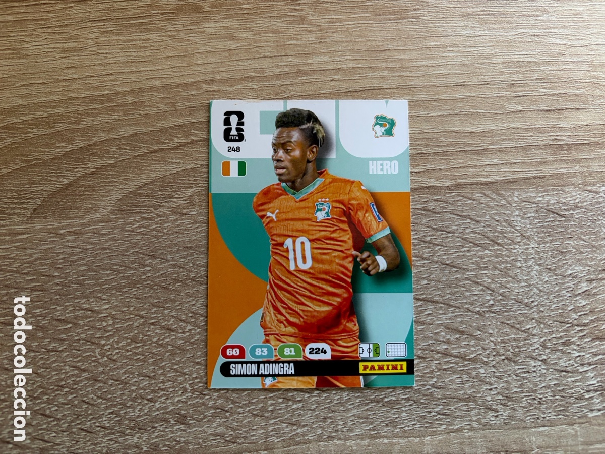 Cromos de f&uacute;tbol: 248 SIMON ADINGRA ADRENALYN FIFA WORLD CUP MUNDIAL 2026 26 COSTA DE MARFIL
