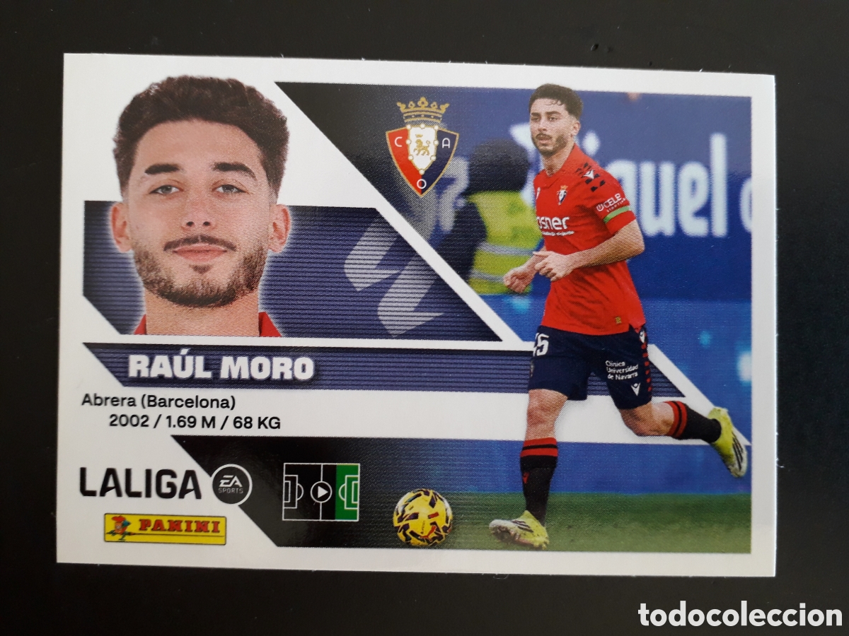 Cromos de f&uacute;tbol: RA&Uacute;L MORO OSASUNA N&deg; 17 ED ESTE 2026 2027 26 27 SIN PEGAR PEDIDO M&Iacute;NIMO 3&euro;