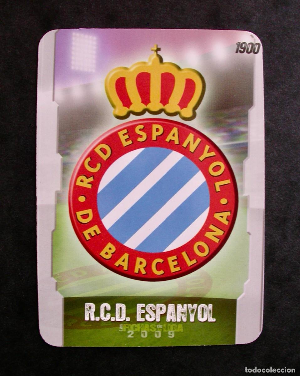 Cromos de f&uacute;tbol: 298 ESCUDO / ESPANYOL / MATE PUNTAS REDONDAS / FICHAS DE LA LIGA 2008 2009 08 09 / MUNDICROMO