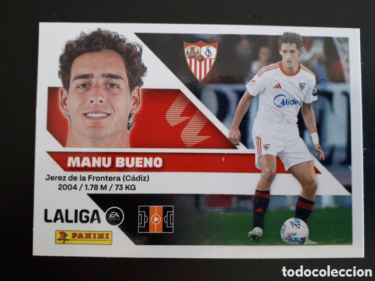 Cromos de f&uacute;tbol: MANU BUENO SEVILLA N&deg; 16 ED ESTE 2026 2027 26 27 SIN PEGAR PEDIDO M&Iacute;NIMO 3&euro;.