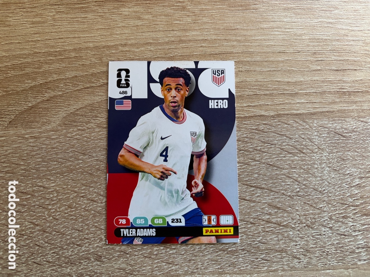 Cromos de f&uacute;tbol: 486 TYLER ADAMS ADRENALYN FIFA WORLD CUP MUNDIAL 2026 26 ESTADOS UNIDOS