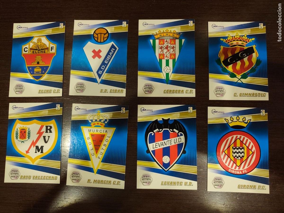 Cromos de f&uacute;tbol: MEGACRACKS 2008-2009 8 ESCUDOS DE PRIMERA DIVISION