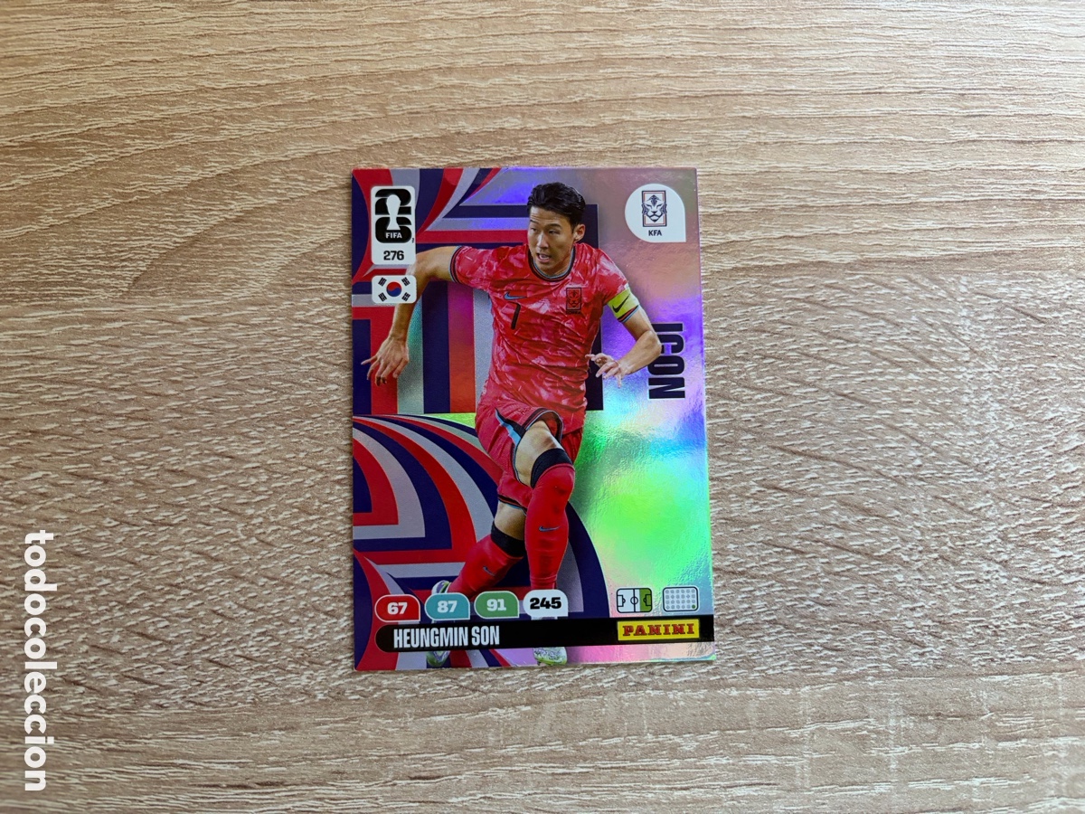 Cromos de f&uacute;tbol: 276 HEUNGMIN SON ICON ADRENALYN FIFA WORLD CUP MUNDIAL 2026 26 COREA DEL SUR