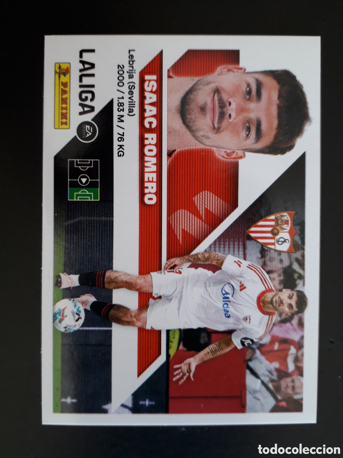 Cromos de f&uacute;tbol: ISAAC ROMERO SEVILLA N&deg; 20 ED ESTE 2024 2025 24 25 SIN PEGAR PEDIDO M&Iacute;NIMO 3&euro;