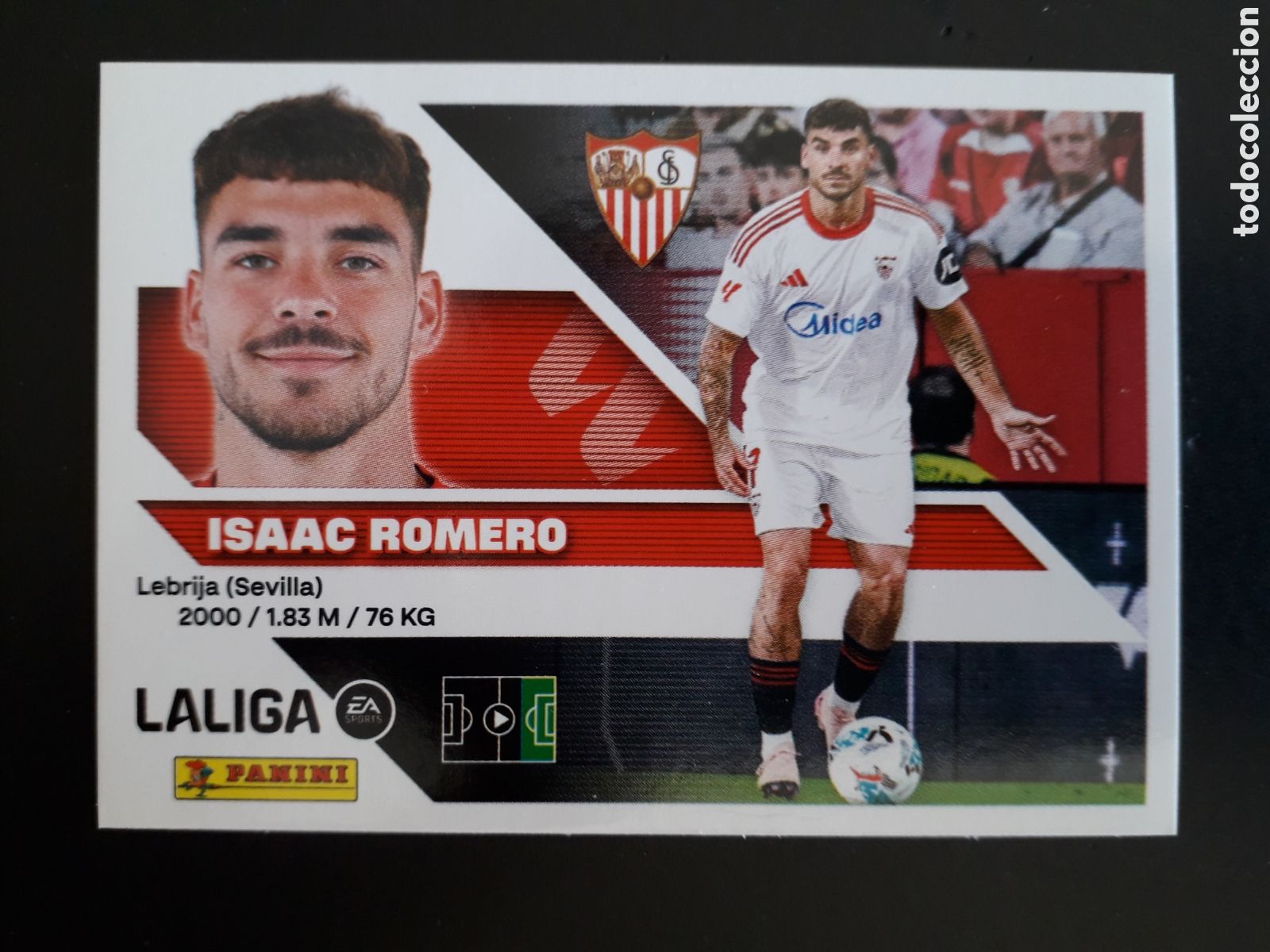 Cromos de f&uacute;tbol: ISAAC ROMERO SEVILLA N&deg; 20 ED ESTE 2024 2025 24 25 SIN PEGAR PEDIDO M&Iacute;NIMO 3&euro;