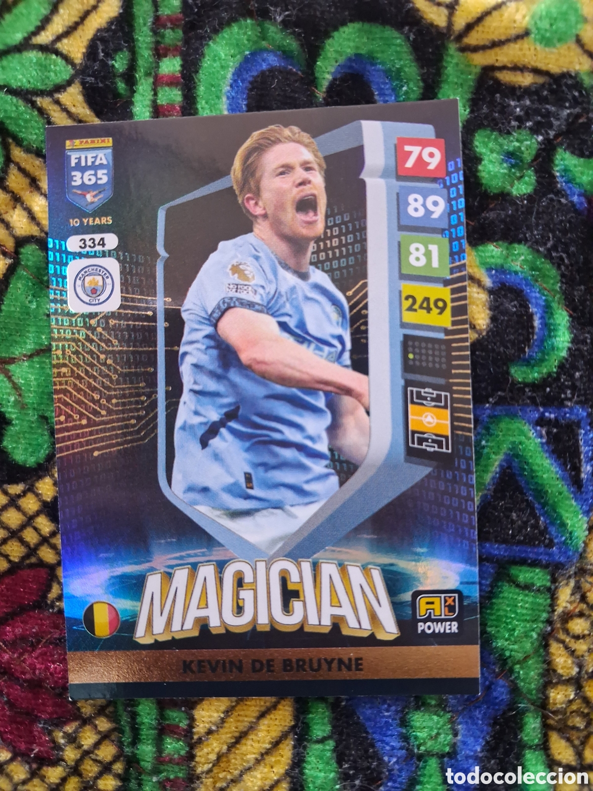 Cromos de f&uacute;tbol: Kevin de Bruyne Manchester City MAGICIAN n&deg;334 / PANINI FIFA 365 ADRENALYN XL 2025